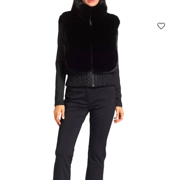 Goldbergh Faux Fur Black Bodywarmer Vest - Picture 5 of 17